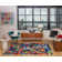 Maisie Abstract Coming Up Roses Area Rug