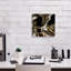 «Golden Shimmer 3» par Alonzo Saunders, art mural sur toile, 12 po x 12 po