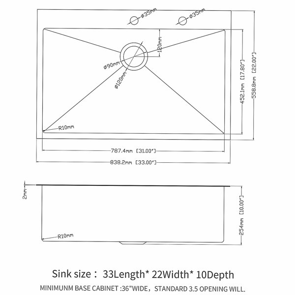 Dimensions du produit