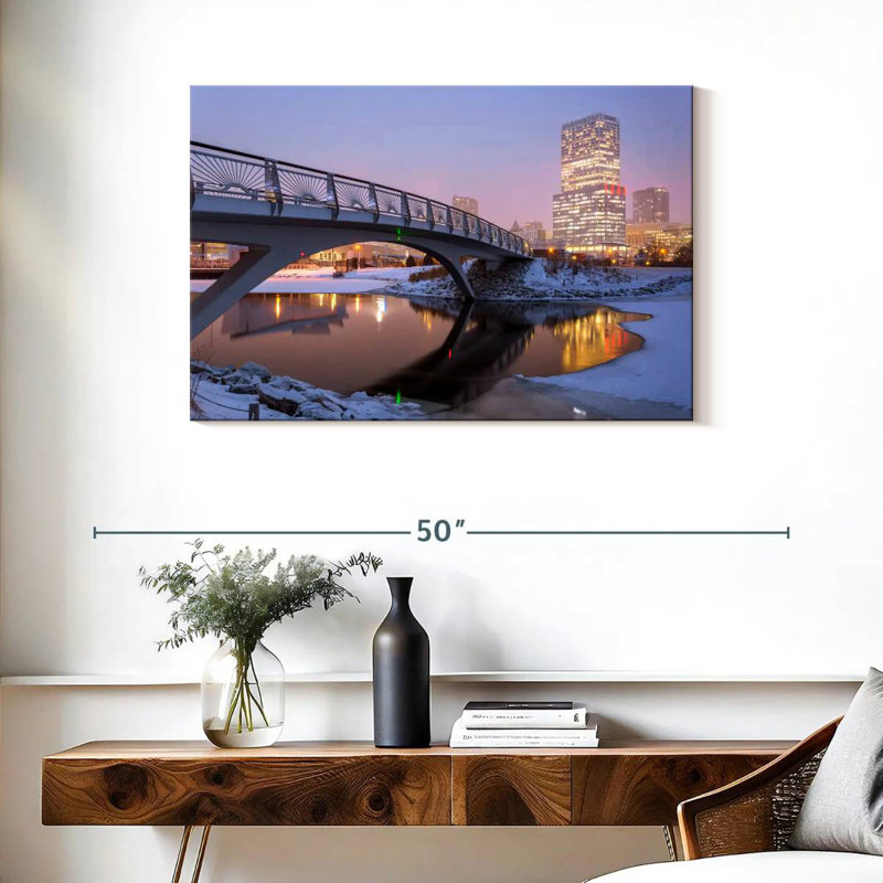 Nicci Milwaukee Winter Reflections, 24" H x 36" W