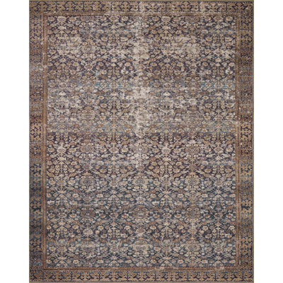 Amber Lewis x Loloi Georgie Denim / Spice Area Rug