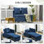 Neelisha Single 98cm Upholstered Futon Chair-35321745