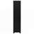 Black 3-Shelf Media Tower with Cabinet