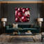 Légumes, oignon, rouge, art mural sur toile-427752108