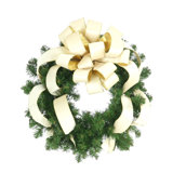 26" Pine Christmas Wreath With A Large Bow
