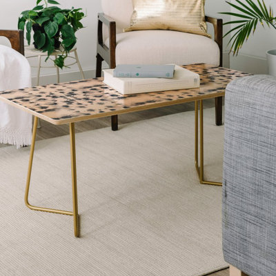 Solid Wood Top Coffee Table