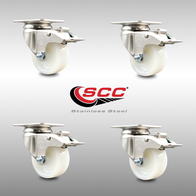 Nylon Wheel Swivel Caster with Lock Brake