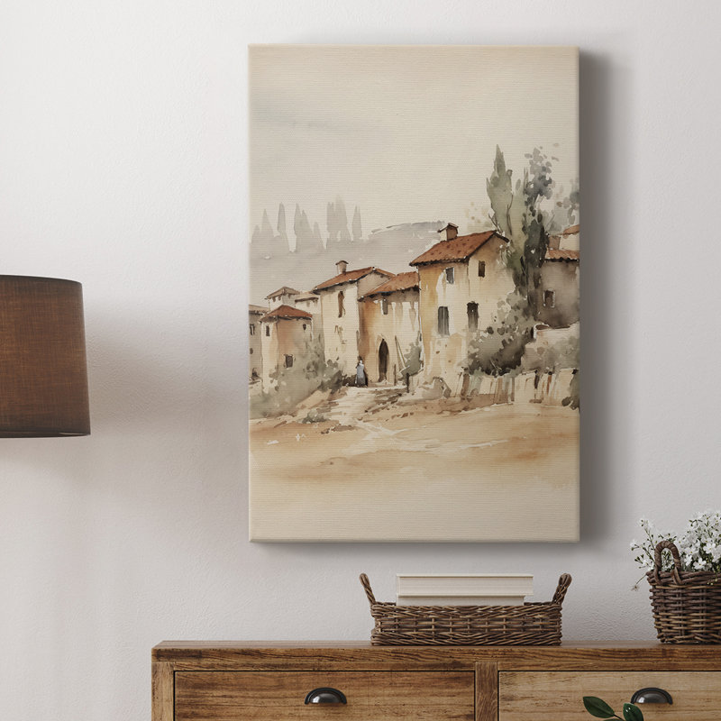 Paysage rétro xiv - galerie Cavas, H 18 po x l 12 po