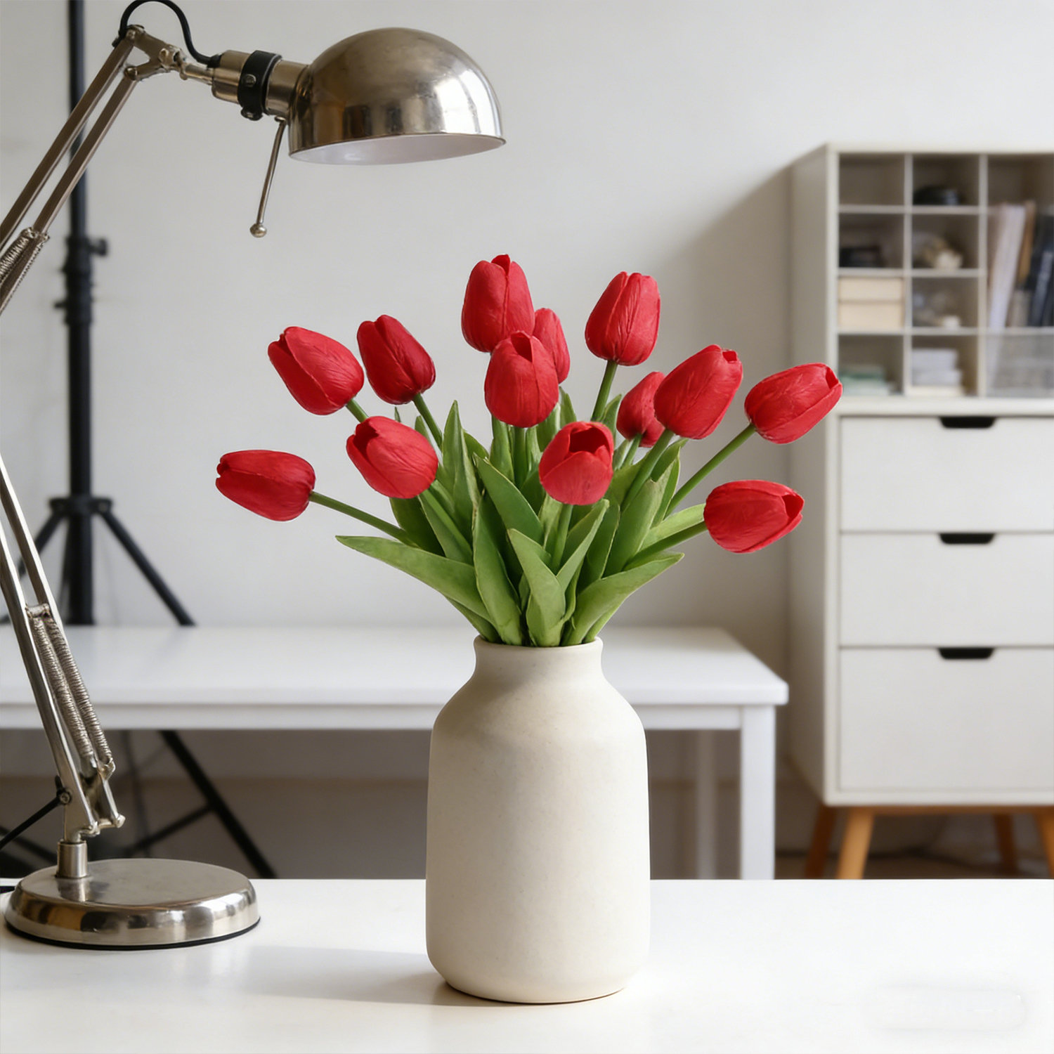 Tulip Floral Stems, Red
