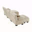 Canapé modulaire de luxe Luxury - Canapé en U surdimensionné pour salon, canapé à 2 places avec repose-pieds, café chenille clair