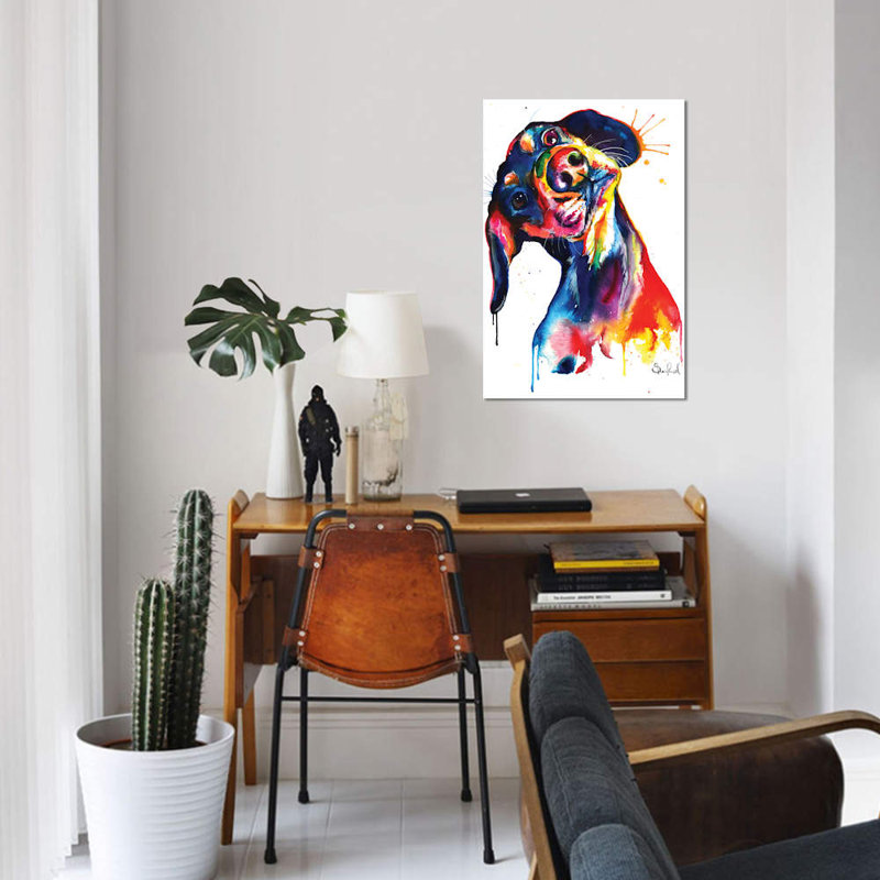 Dachshund - Wrapped Canvas Print, 66.04 cm H x 45.72 cm W x 3.175 cm D