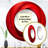 Red Perpetual Pulse Vortex I - Abstract Spirals Round Mirror Wall Decor-99621885
