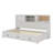 Jacksten Wooden Daybed With 3 Drawers, Upper Soft Board, Shelf, Sockets And USB Ports-385546287-385546286