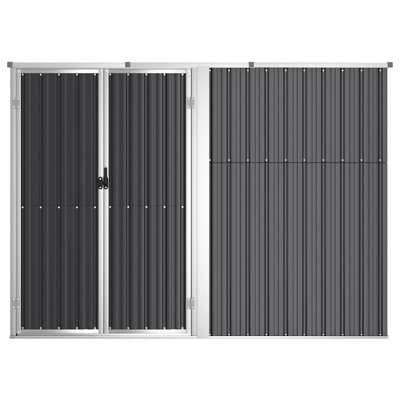 7.38 ft. W x 2.92 ft. D Steel Lean-To Storage Shed