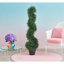 Topiaire de cèdre artificiel en spirale, fausse plante d'intérieur / extérieur