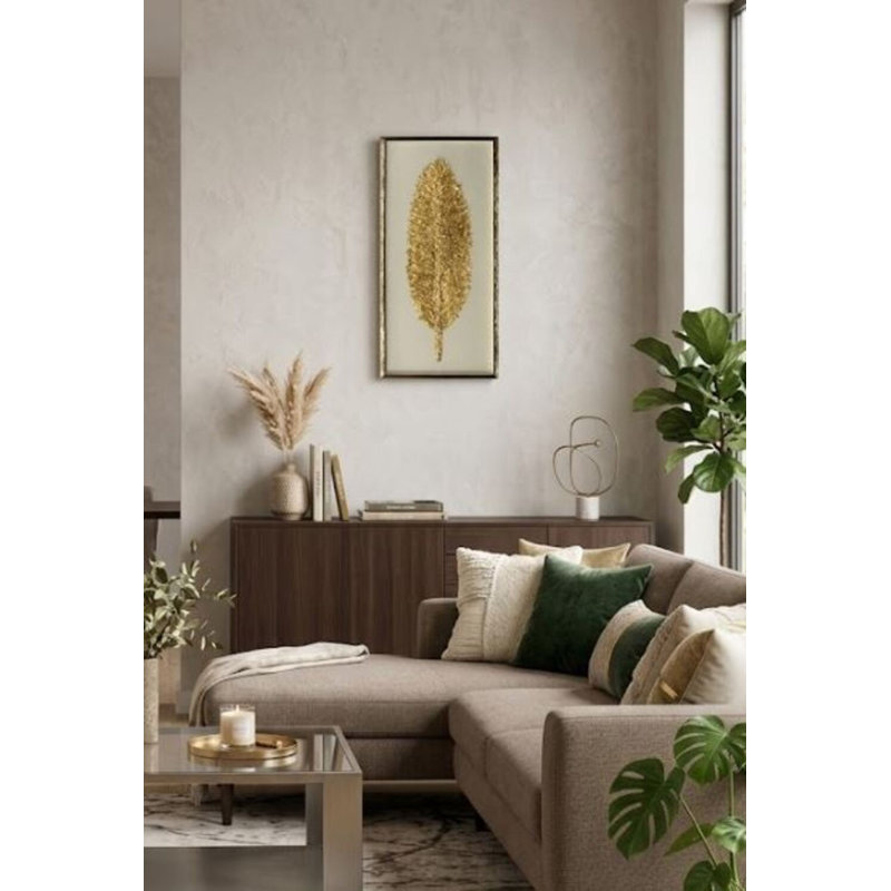 Olga feuille d'or, art mural