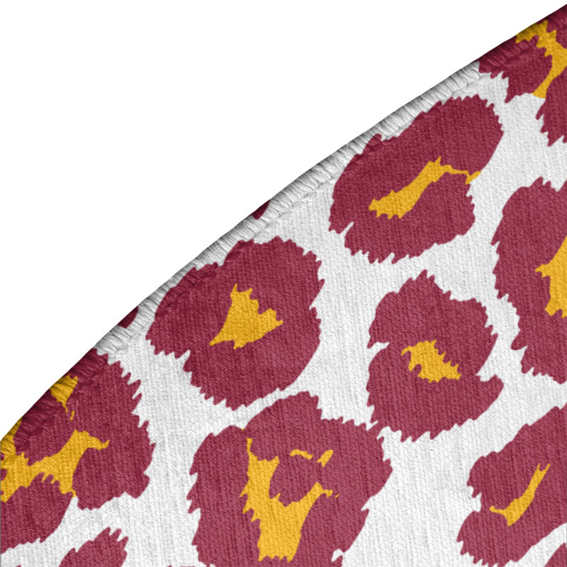 Animal Print Indoor Rug, Round 5'