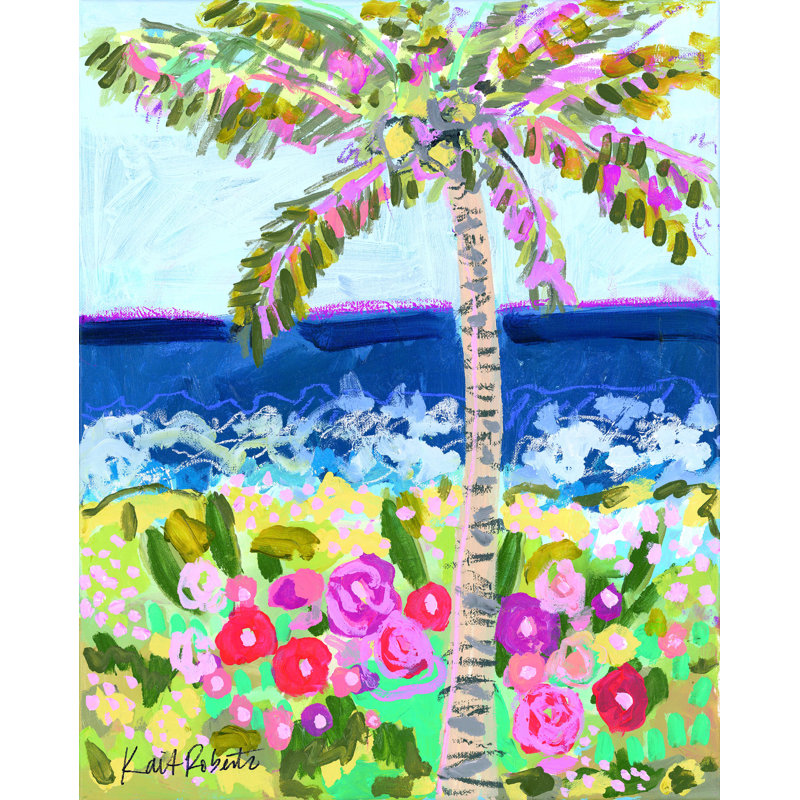 T is for Tropics - Impression sur toile tendue, H 32 po x l 24 po