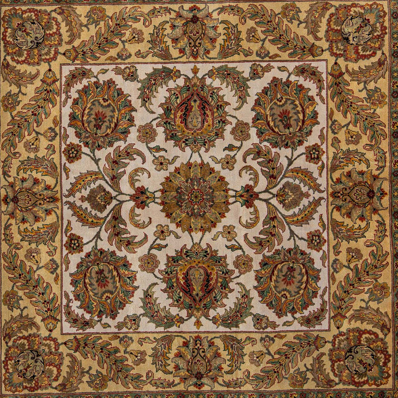 Wool Floral Area Rug