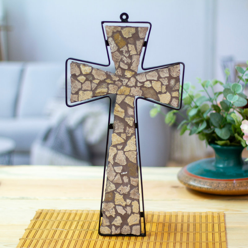 Croix en marbre d’automne