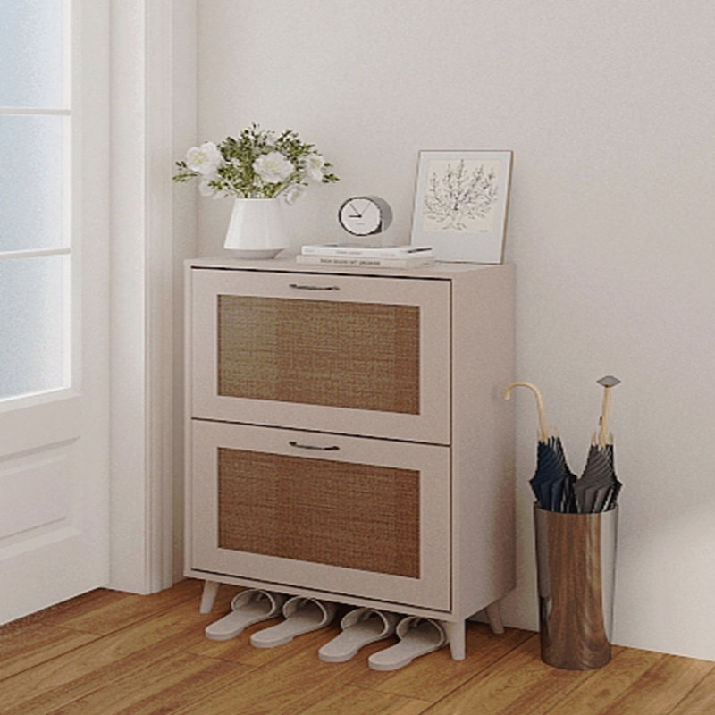 2-Tier Entryway Shoe Storage Cabinet Rack - Stable Spacious Organizer, Easy Access, Holds Up To 12 Pairs