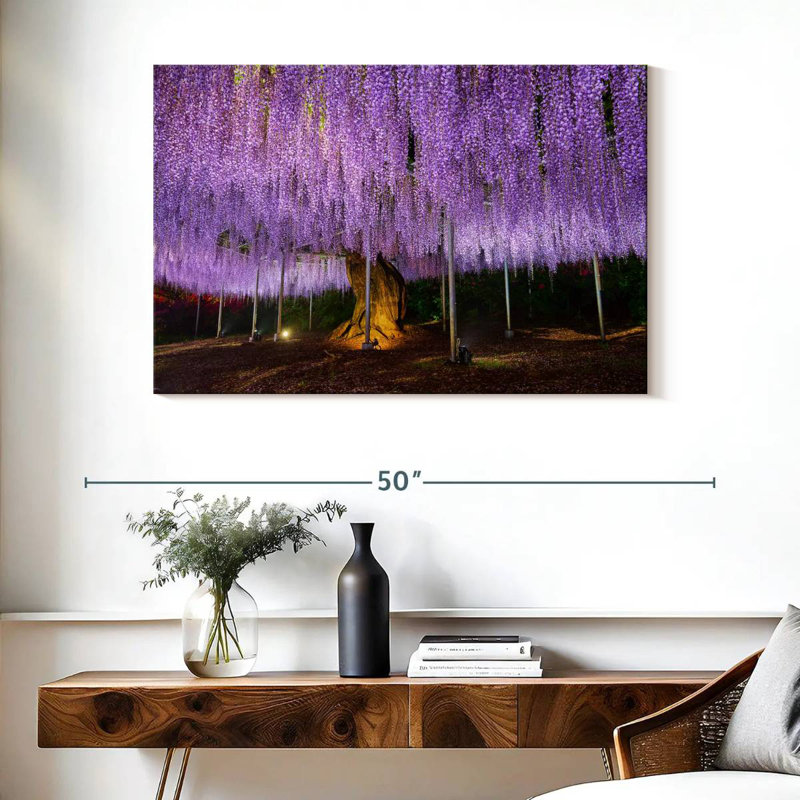 Harnek Wisteria mauve élégant, H 26 po x l 39 po