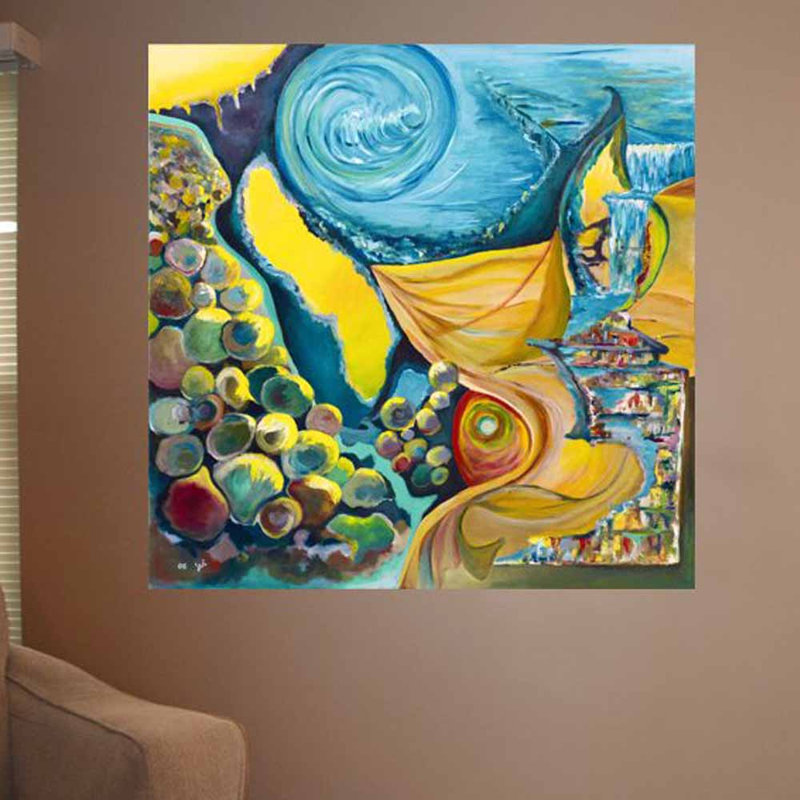 Non-Wall Damaging Wall Decal, 48" H x 48" W
