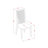 3 Piece Dinette Set for Small Spaces Contains a Rectangle Dining Table with Butterfly Leaf and 2 Kitchen Dining Chairs, 32x54 Inch, Linen White-1320831826-1320831827-1320831824