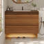 Meuble-lavabo flottant moderne 29,9 po avec comptoir en faux marbre et lavabo encastré en céramique, fixé au mur pour les petites salles de bain et les appartements-1348798949-1348798954