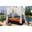 Outdoor Patio Wicker Sunbed Daybed with Cushions, Adjustable Seats-347507702