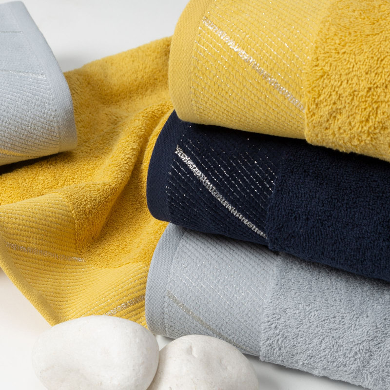 Liebgunde Midweight Jacquard Hand Towel, Mustard