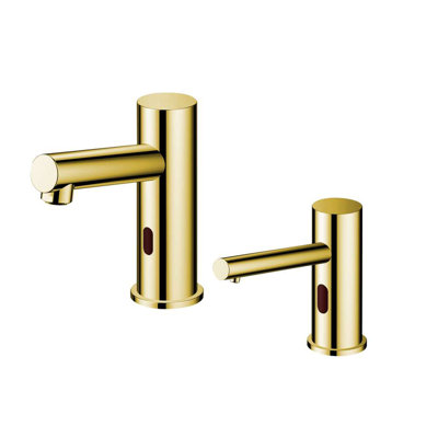 Commercial Automatic Touchless Faucet with Dual Motion Sensor Soap Dispenser