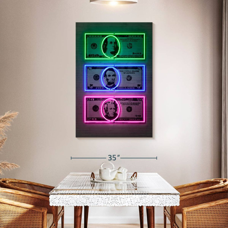 Kerner Dollars, 36" H x 24" W