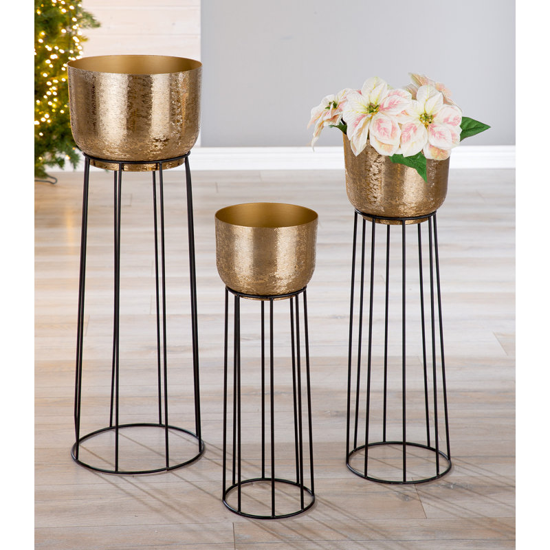 Seddon Metal Planter, 60cm H x 20cm W x 20cm D