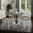 Foldable Leaf Solid Wood Dining Table with Storage, 5-Person Set with Chairs for Small Spaces