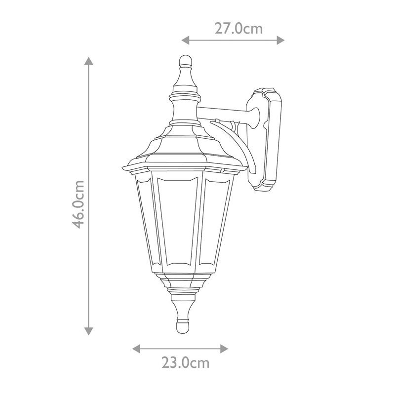 Wetherby Black Outdoor Wall Lantern
