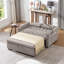 55.9" Convertible Sofa Bed Loveseat Sofa with Three USB Ports, Two Side Pockets-692339619