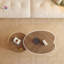Ensemble de tables basses uniques en forme de feuille