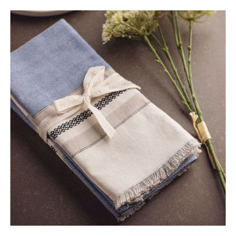 Dîners de lisbonne gris anthracite, Bleu