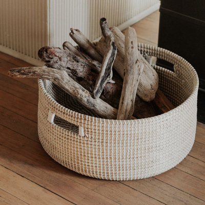 Westerleigh Black Medina Seagrass Floor Basket