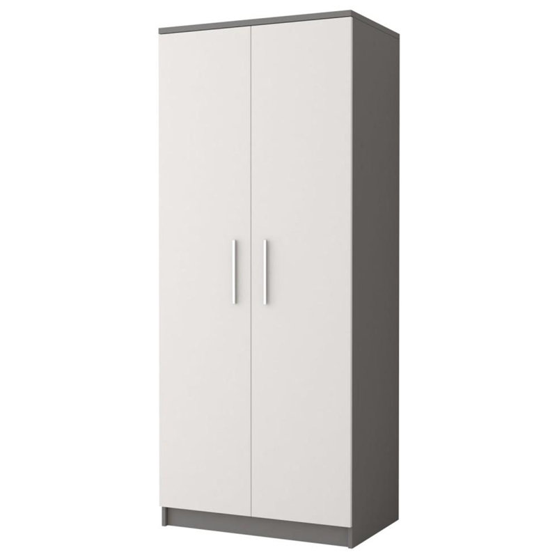 Jaun 2 Door Manufactured Wood Wardrobe