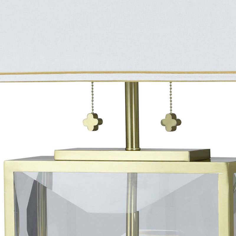 Tamara Day for Stylecraft Celeste Pure Crystal Glass Table Lamp, Clear