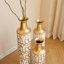 Vases et pots de chambre à coucher et de salon avec métal blanc antique, étagères et structure en métal