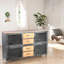 Industrial Style Storage Cabinet With Casters Kitchen Storage Cabinet For Home Against The Wall-432167902