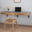 Grey Rectangular Sintered Stone Floating Desk with drawers desk-1468525641