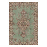 One-of-a-Kind Rectangle 6'3" X 9'5" Hand Knotted Area Rug