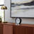 Modern Clock Metal Glass Wood Steel Roman Numerals 7" Black and White Tabletop Decor for Home Office Bedroom Living Room