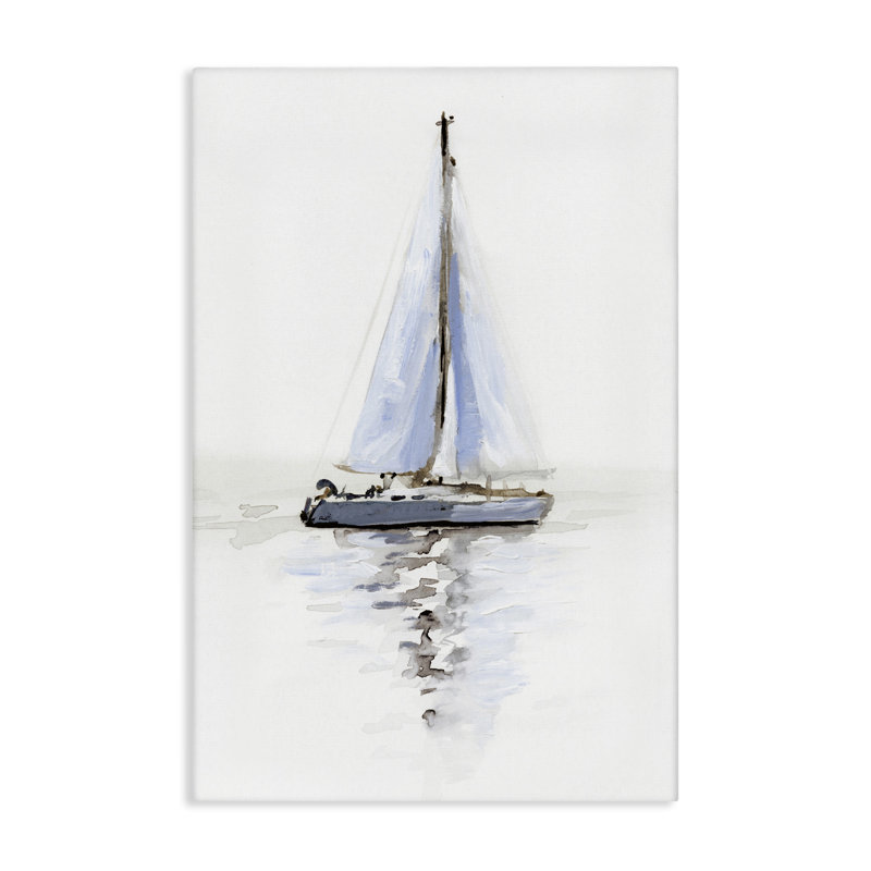 Art mural sur toile Reflection Beach Sails par Victoria Barnes, H 24 po x l 16 po