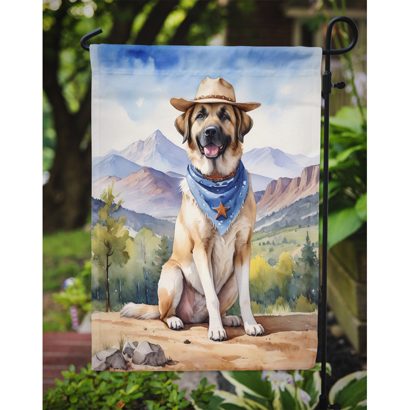 Drapeau Cowboy Welcome Garden, Berger d'Anatolie