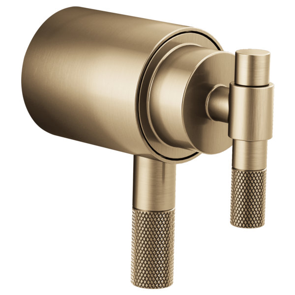 Litze Thermostatic Shower Faucet with TempAssure, Luxe Gold, T-Lever